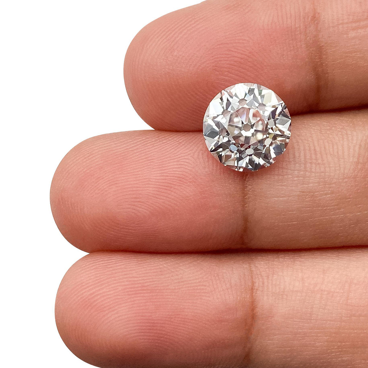3.47ct | F/VVS2 Round Shape Old European Cut Lab Diamond (IGI)