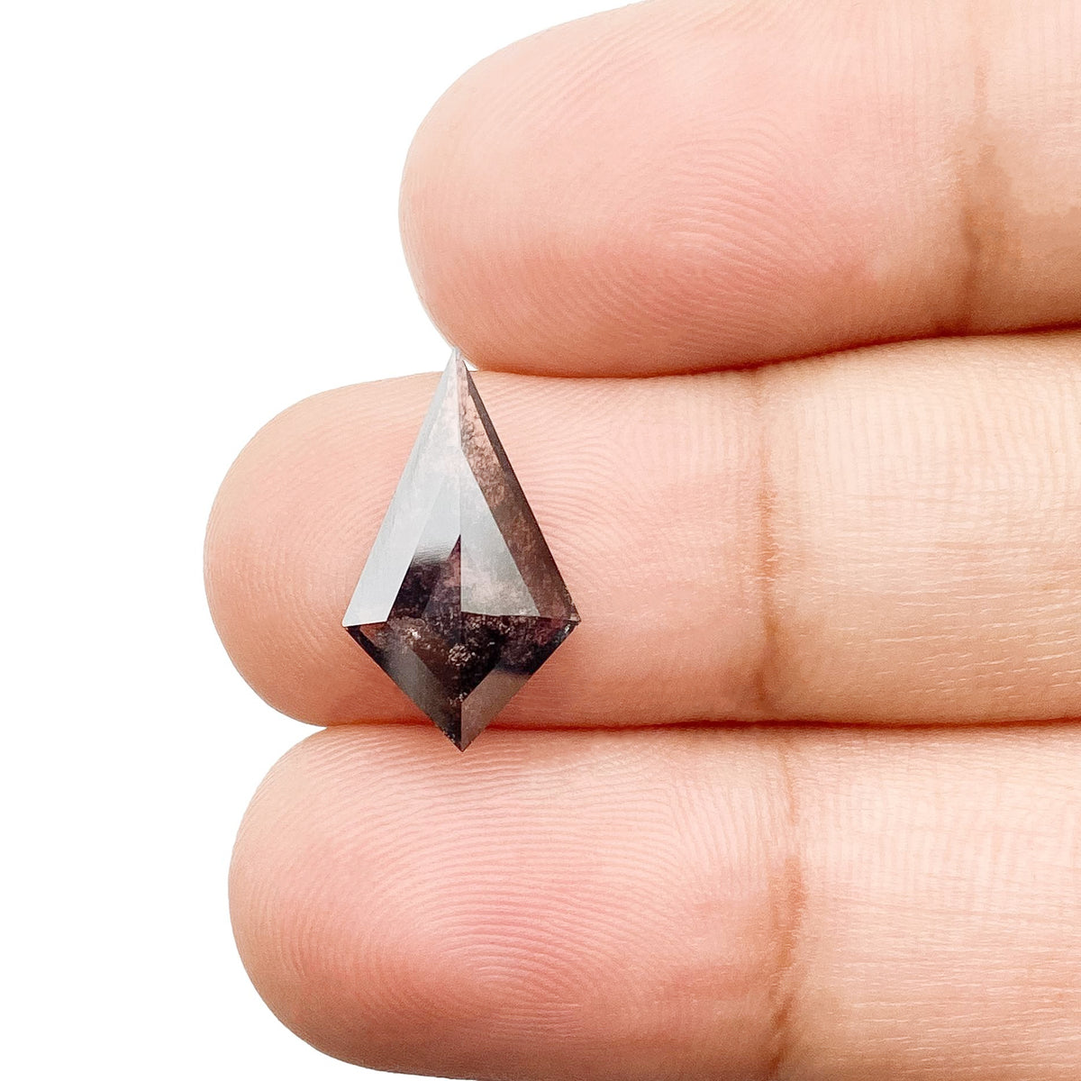 1.80ct | Salt & Pepper Kite Shape Step Cut Lab Diamond