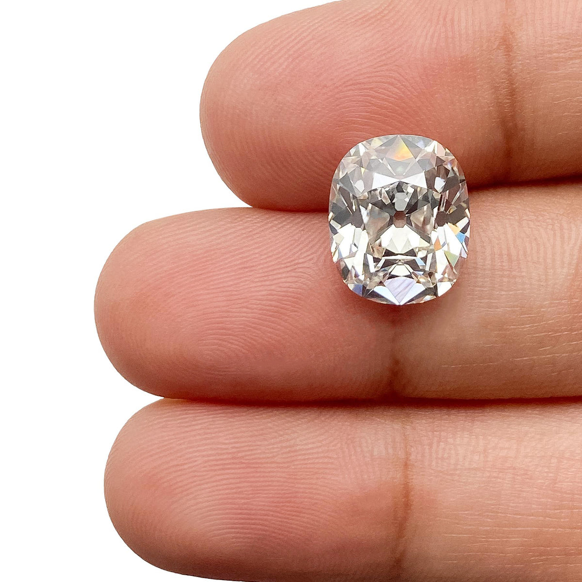 4.71ct | G/VS2 Cushion Shape Old Mine Cut Lab Diamond (IGI)