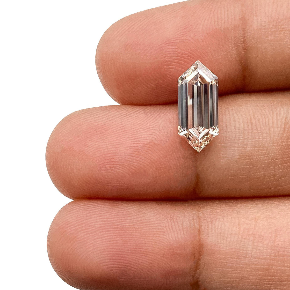 2.23ct | O-P/VVS2 Champagne Hexagon Shape Step Cut Lab Diamond (IGI)-LITHOS Diamond