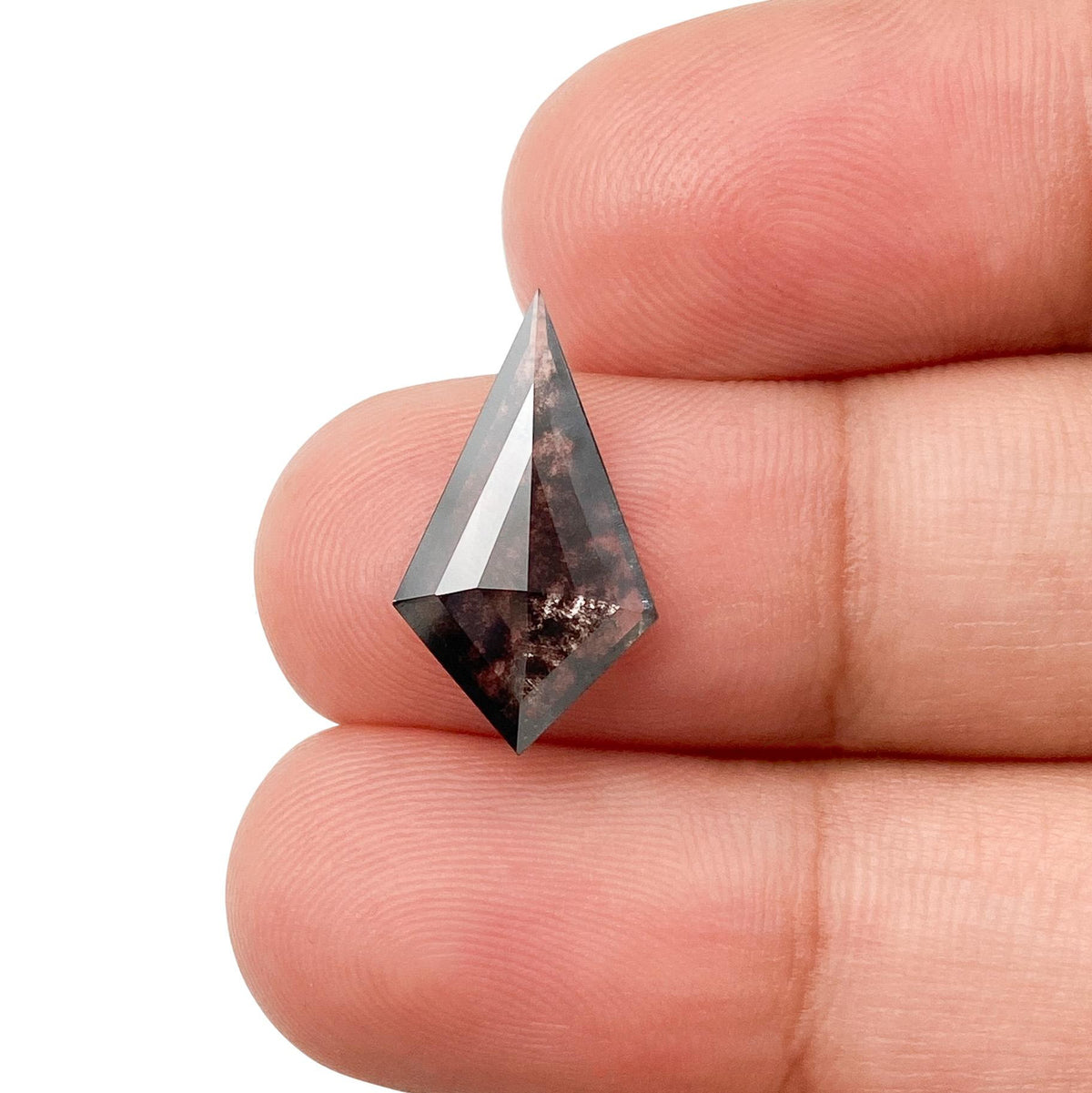 1.80ct | Salt & Pepper Kite Shape Step Cut Lab Diamond