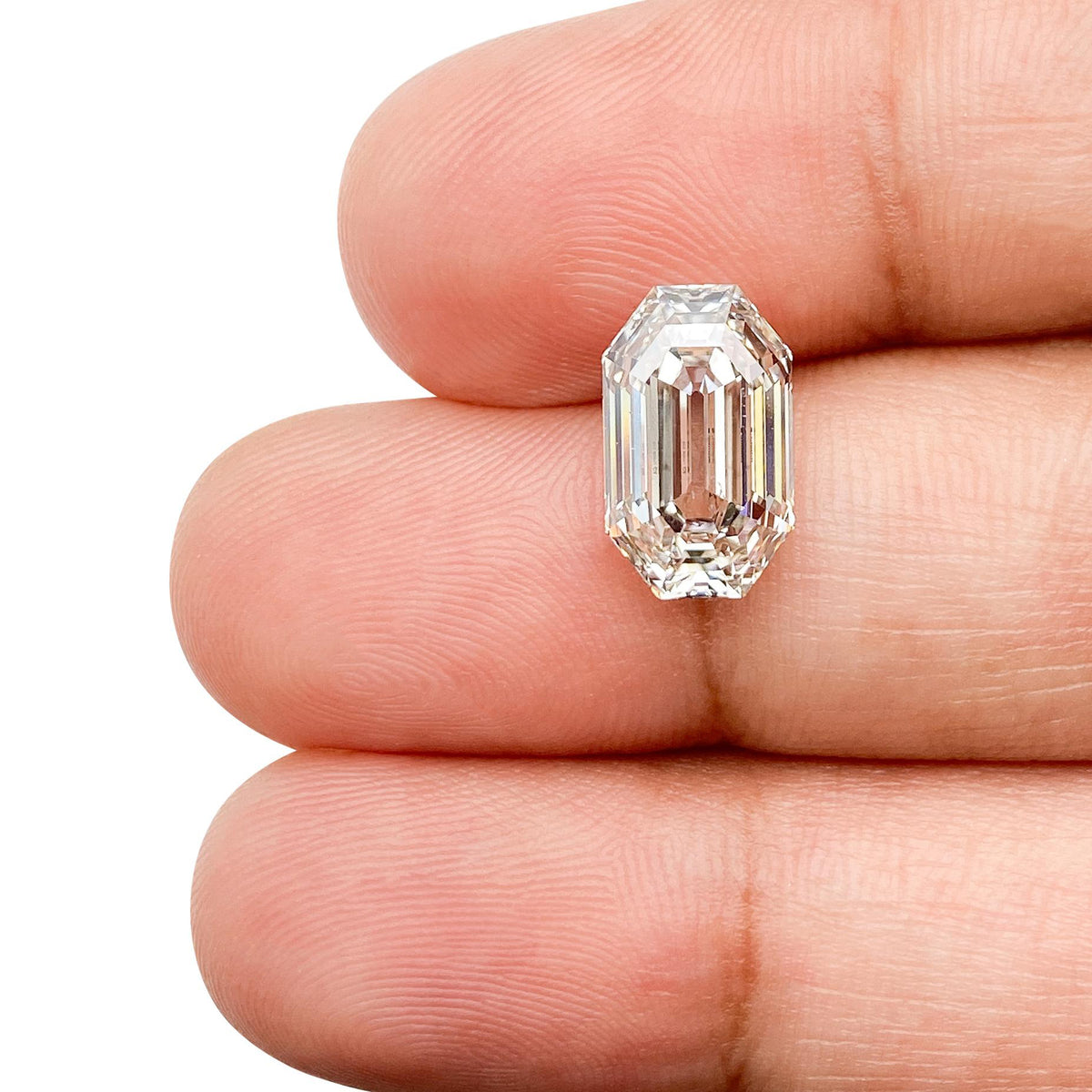 2.86ct | H/VS1 Octagon Shape Step Cut Lab Diamond (IGI)