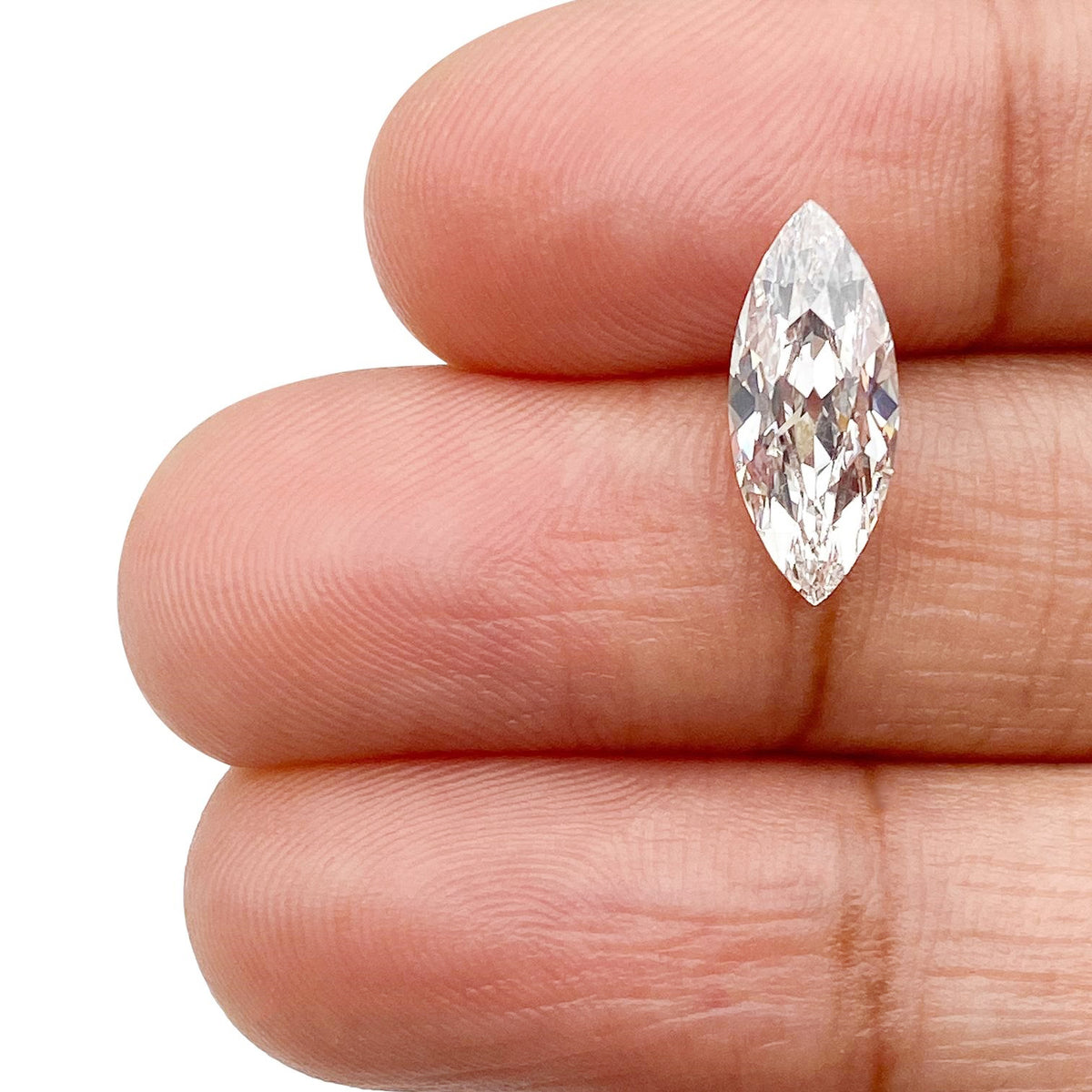 1.54ct | F/VS1 Marquise Shape Old Mine Cut Lab Diamond (IGI)