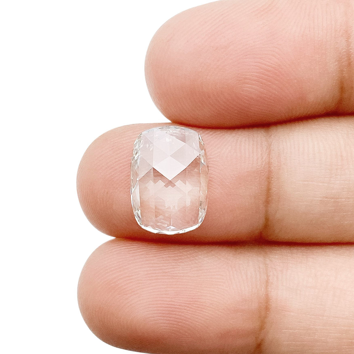 2.72ct | H/VS1 Cushion Shape Rose Cut Lab Diamond (IGI)-LITHOS Diamond