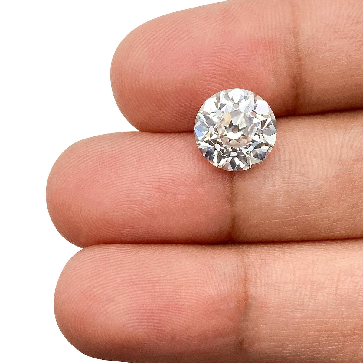 3.35ct | F/VS1 Round Shape Old European Cut Lab Diamond (IGI)