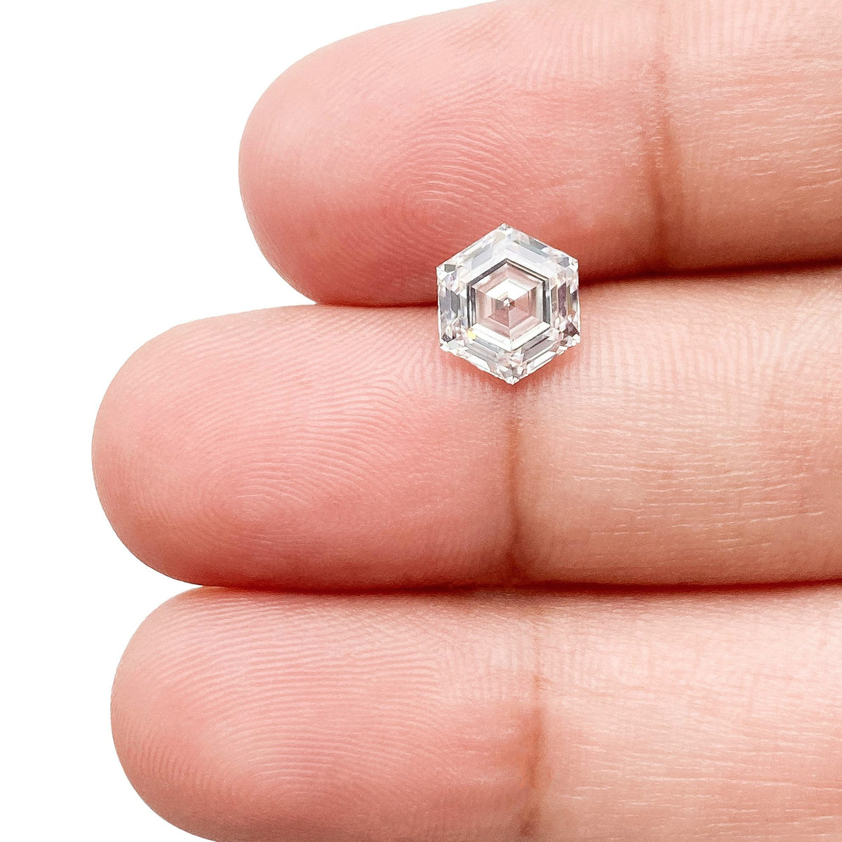 1.56ct | E/VS1 Hexagon Shape Step Cut Lab Diamond (IGI)-LITHOS Diamond