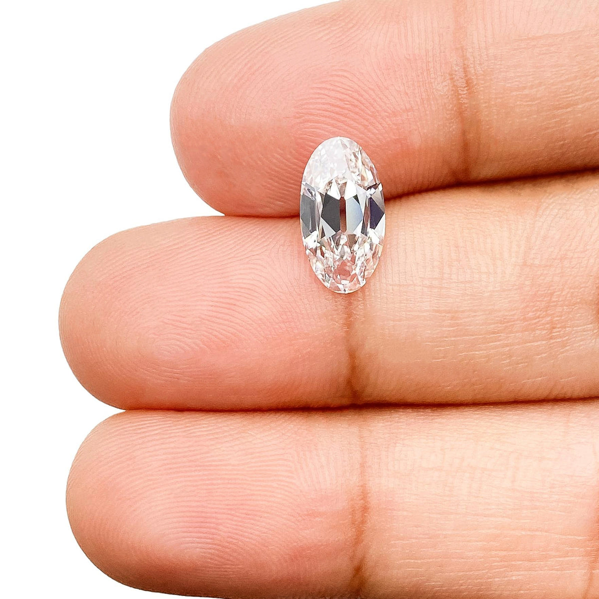 1.71ct | D/VVS2 Oval Shape Old Mine Cut Lab Diamond (IGI)