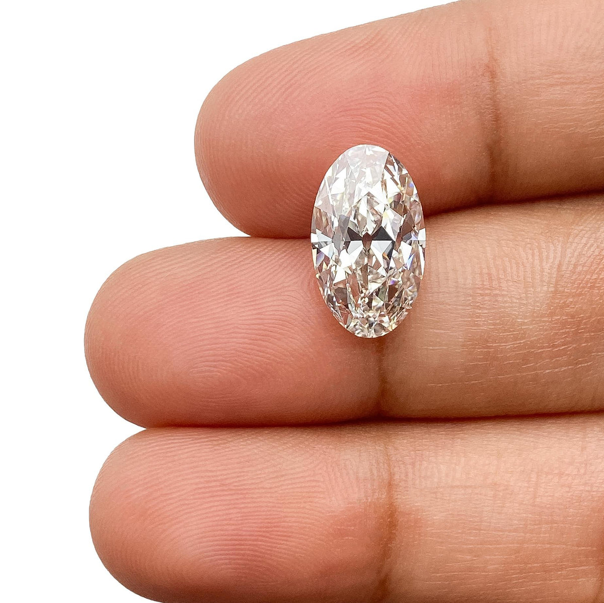 3.41ct | F/VS1 Oval Shape Old Mine Cut Lab Diamond (IGI)