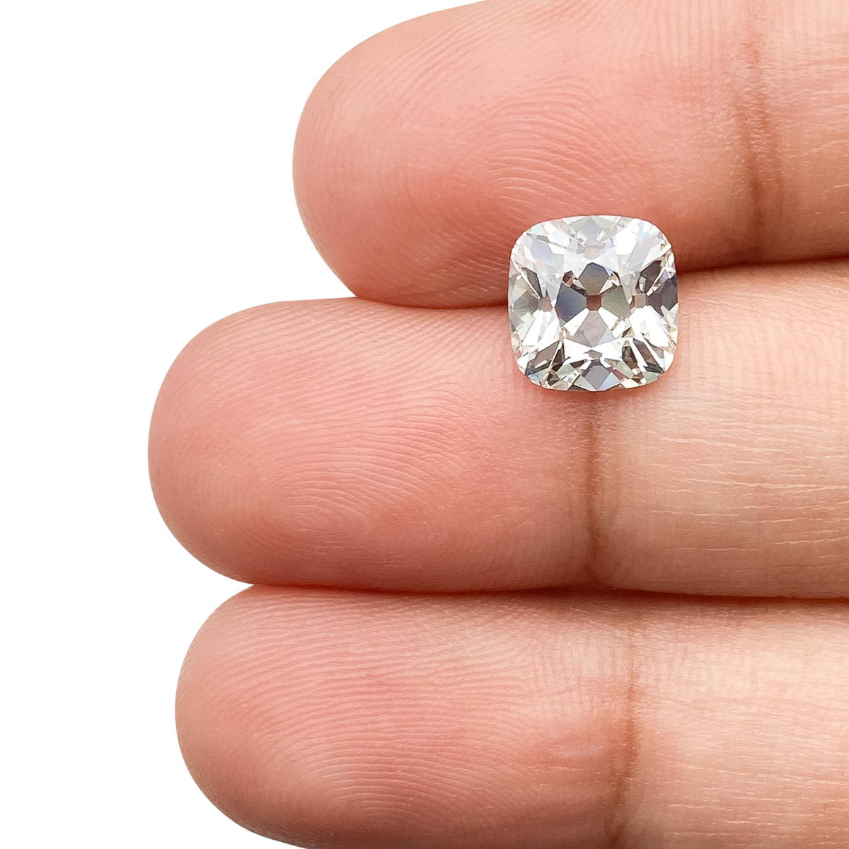 2.09ct | F/VS1 Cushion Shape Old Mine Cut Lab Diamond (IGI)