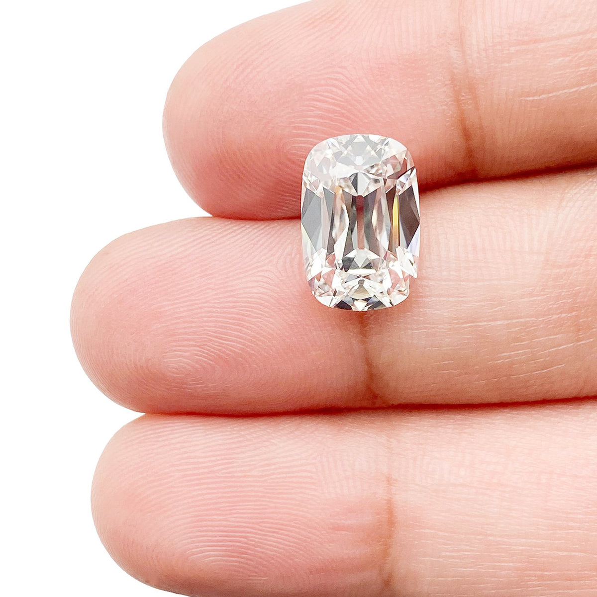 3.59ct | F/VVS2 Cushion Shape Old Mine Cut Lab Diamond (IGI)