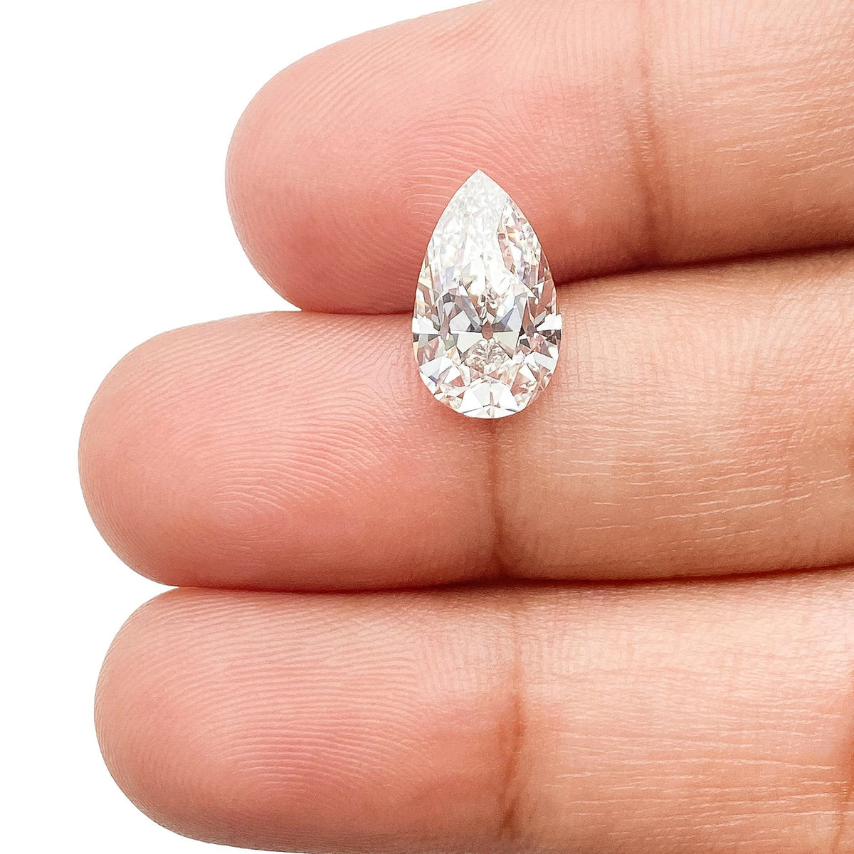 2.45ct | F/VVS2 Pear Shape Old Mine Cut Lab Diamond (IGI)