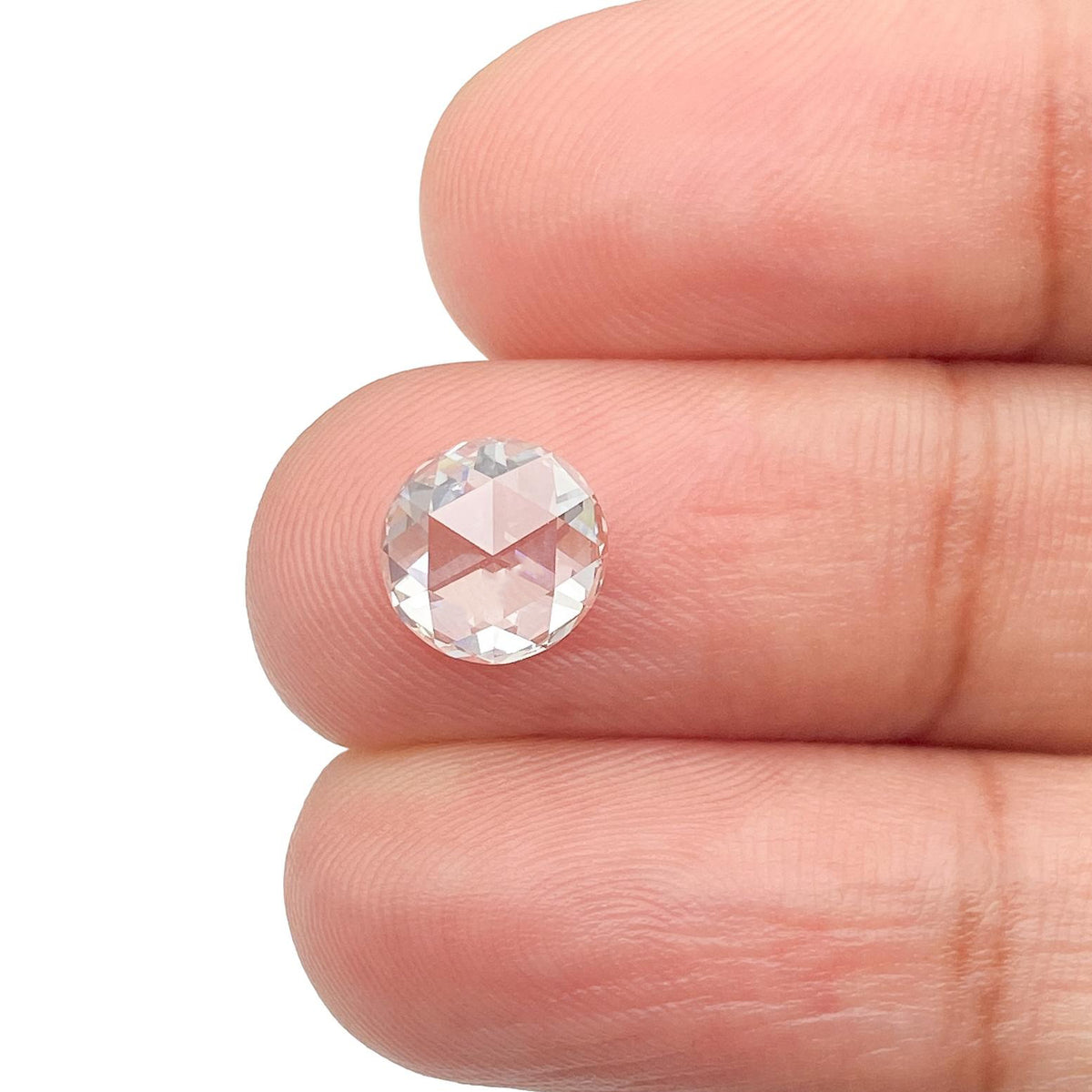0.87ct | F/VS1 Round Shape Rose Cut Lab Diamond (IGI)
