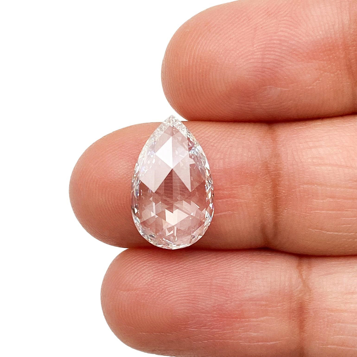 3.31ct | E/VS1 Pear Shape Rose Cut Lab Diamond (IGI)