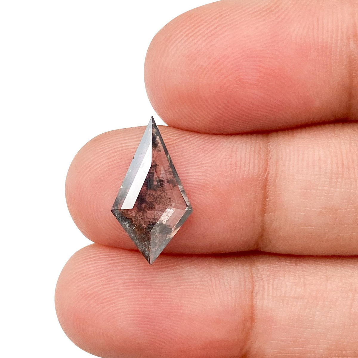 1.80ct | Salt & Pepper Kite Shape Step Cut Lab Diamond