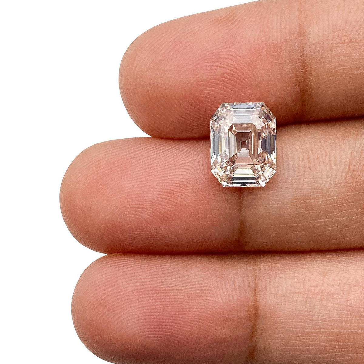 2.90ct | K/VS1 Champagne Octagon Shape Step Cut Lab Diamond (IGI)-LITHOS Diamond