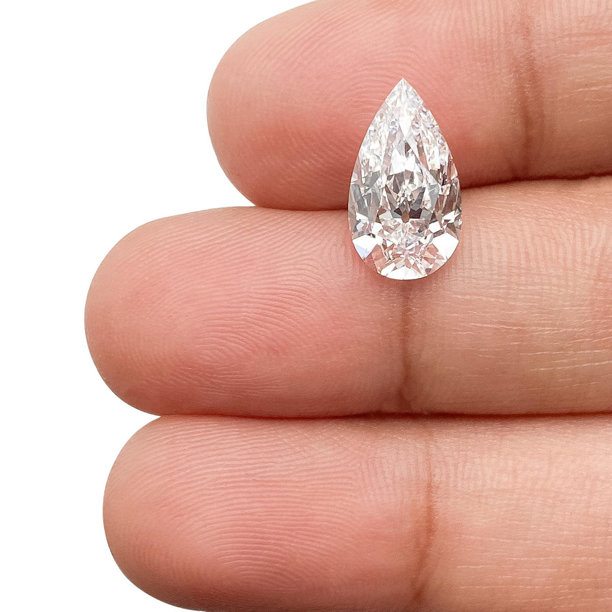2.73ct | D/VS1 Pear Shape Old Mine Cut Lab Diamond (IGI)
