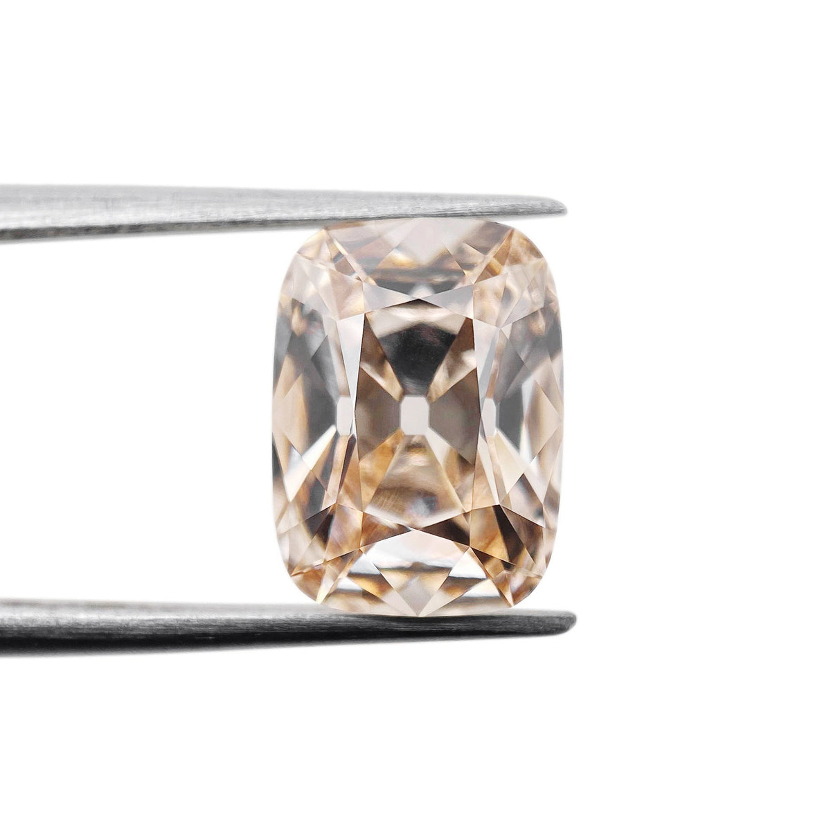 3.36ct | S-T/VVS2 Champagne Cushion Shape Old Mine Cut Lab Diamond (IGI)-LITHOS Diamond