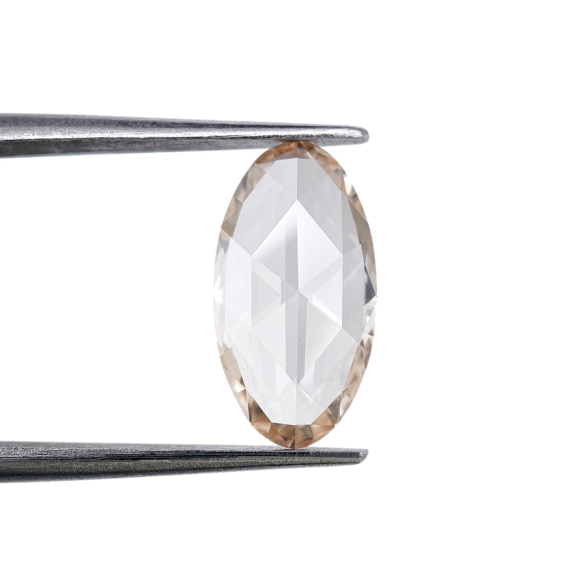 1.23ct | Q-R/VVS2 Champagne Oval Shape Rose Cut Lab Diamond (IGI)-LITHOS Diamond