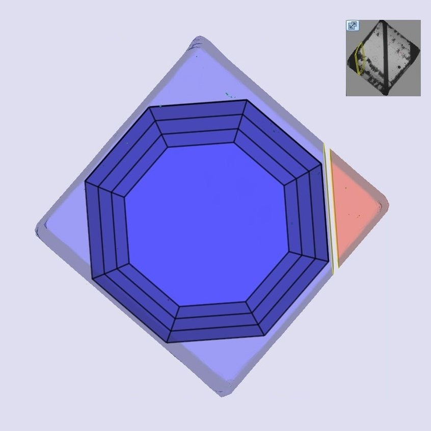 3.02ct | E/VS1 Octagon Shape Portrait Cut Lab Diamond (IGI)-LITHOS Diamond