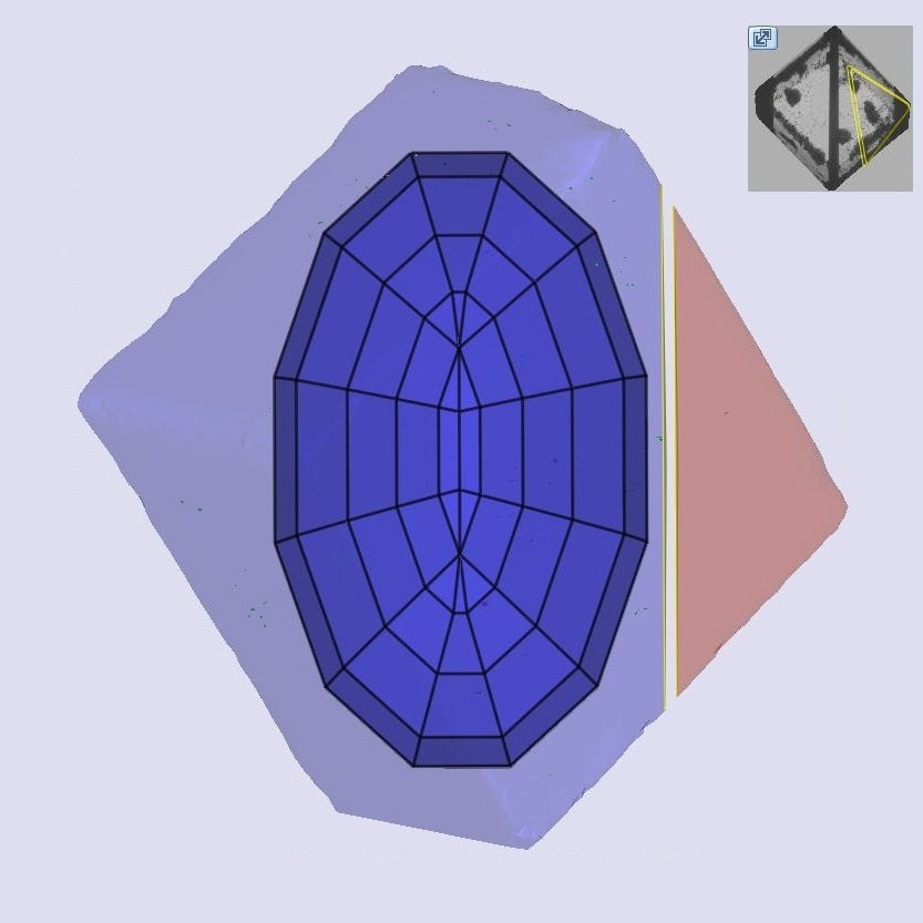 3.03ct | E/VVS2 Oval Shape Step Cut Lab Diamond (IGI)-LITHOS Diamond