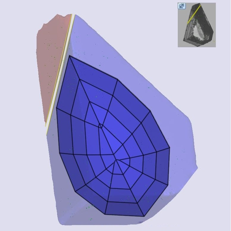 3.03ct | G/VS1 Pear Shape Step Cut Lab Diamond (IGI)-LITHOS Diamond