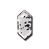 3.04ct | Salt & Pepper Hexagon Shape Rose Cut Lab Diamond-LITHOS Diamond