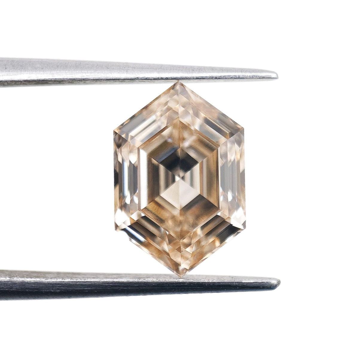 2.56ct | Light Brown/VVS2 Hexagon Step Cut Lab Diamond (IGI)-LITHOS Diamond