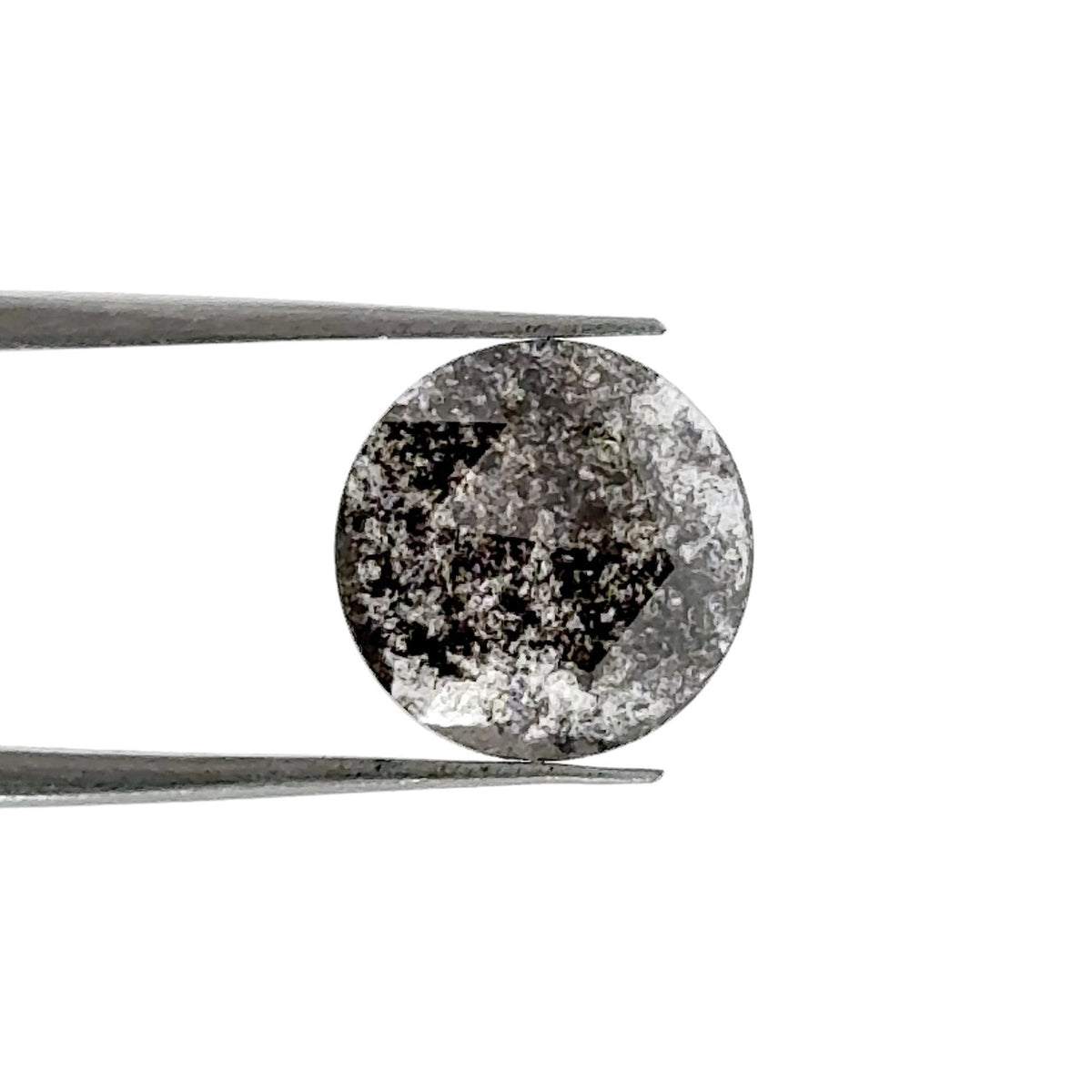 1.39ct | Salt & Pepper Round Shape Rose Cut Lab Diamond