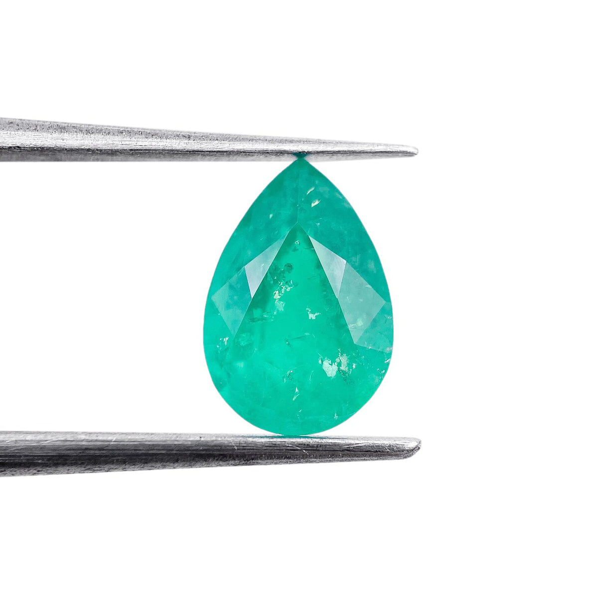 1.63ct | Brilliant Cut Pear Shape Lab Emerald