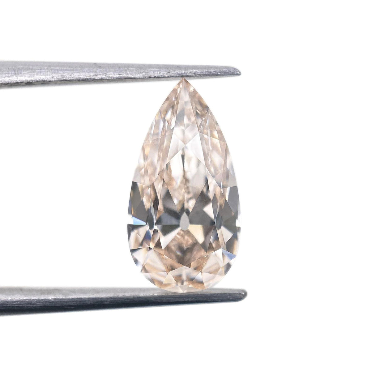 2.25ct | M/VVS2 Champagne Pear Shape Old Mine Cut Lab Diamond (IGI)-LITHOS Diamond