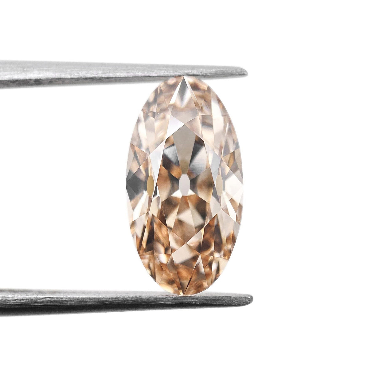 2.52ct | S-T/VVS2 Champagne Oval Shape Old Mine Cut Lab Diamond (IGI)-LITHOS Diamond