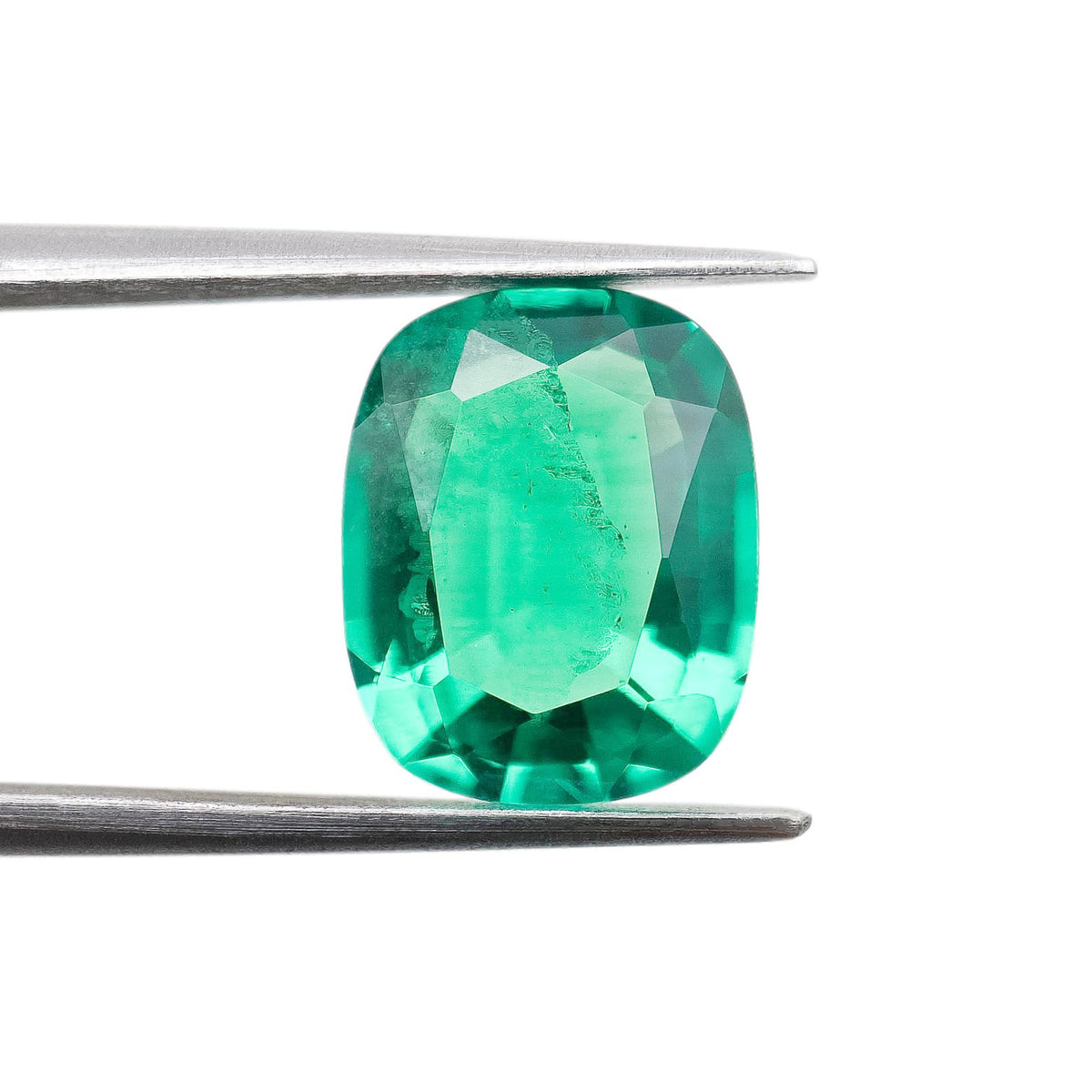 3.65ct | Brilliant Cut Cushion Shape Lab Emerald
