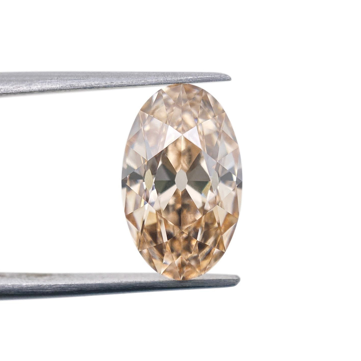 3.03ct | Light Brown/VS1 Champagne Oval Shape Old Mine Cut Lab Diamond (IGI)-LITHOS Diamond