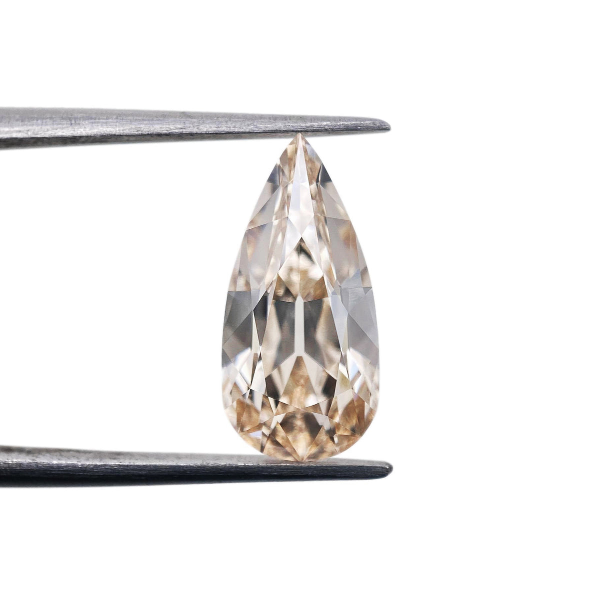 2.33ct | M/VS1 Champagne Pear Shape Old Mine Cut Lab Diamond (IGI)-LITHOS Diamond