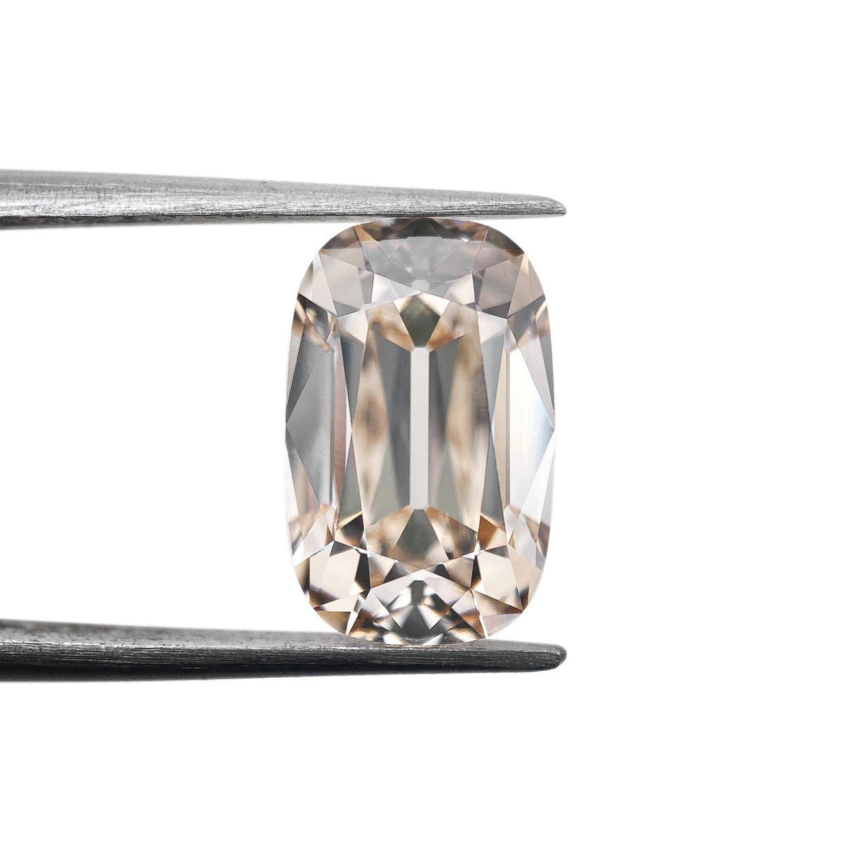 3.64ct | Q-R/VS1 Champagne Cushion Shape Old Mine Cut Lab Diamond (IGI)-LITHOS Diamond