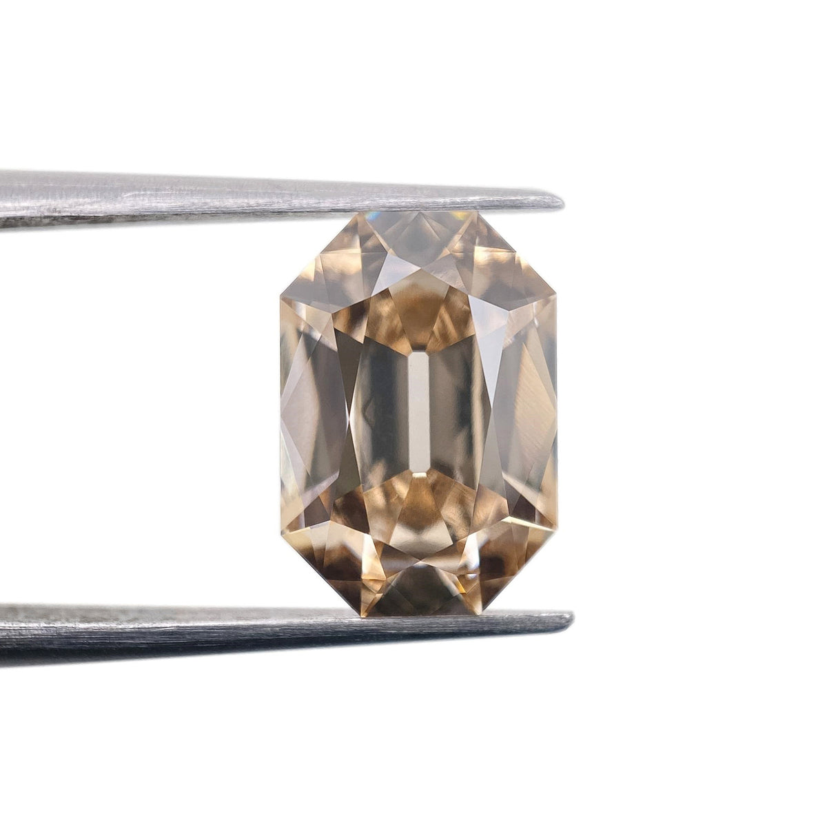 3.17ct | Light Brown/VS1 Champagne Octagon Shape Old Mine Cut Lab Diamond (IGI)