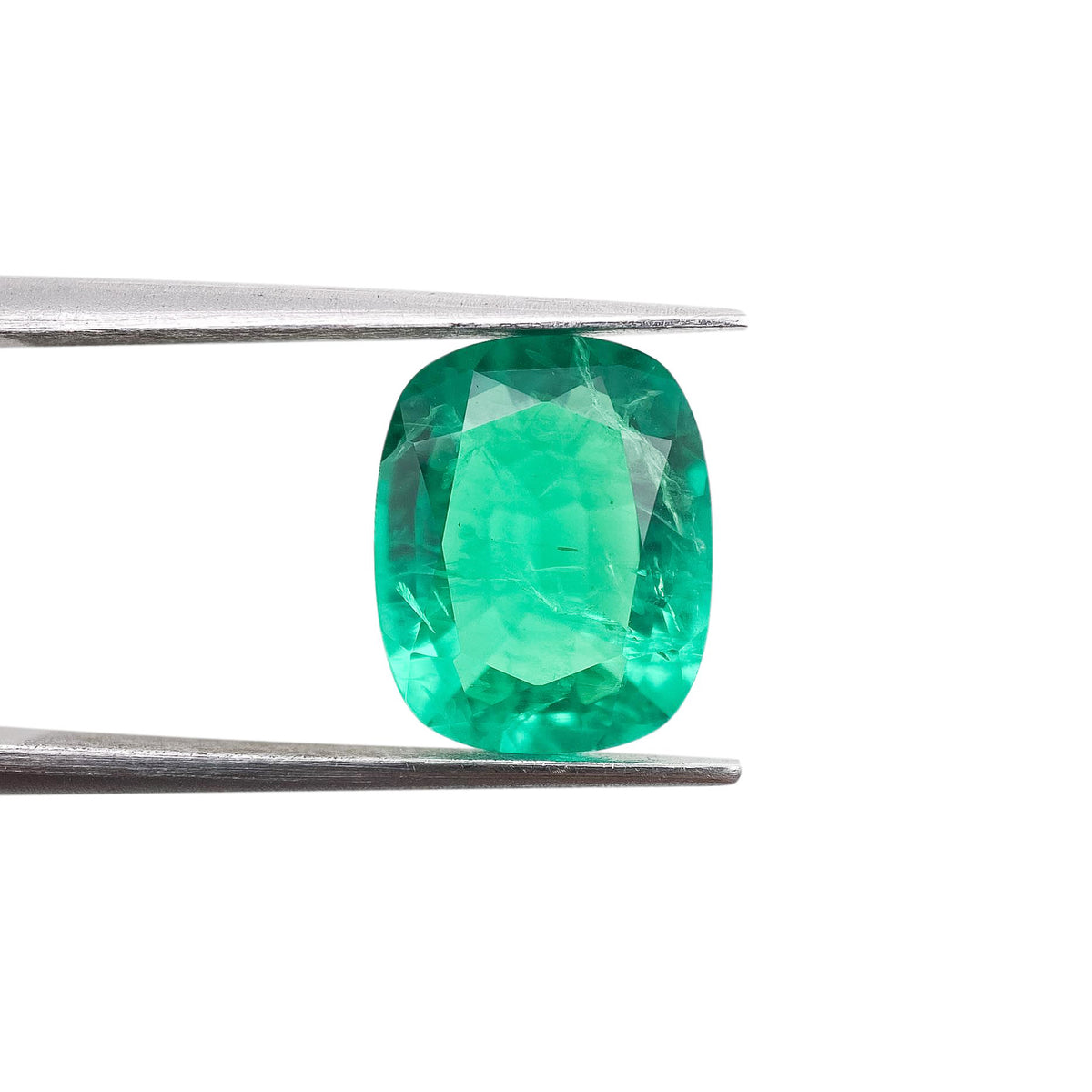 3.53ct | Brilliant Cut Cushion Shape Lab Emerald