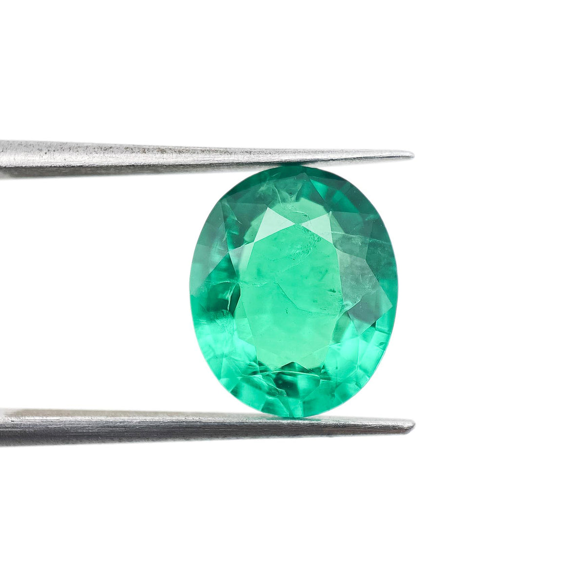 3.78ct | Brilliant Cut Oval Shape Lab Emerald