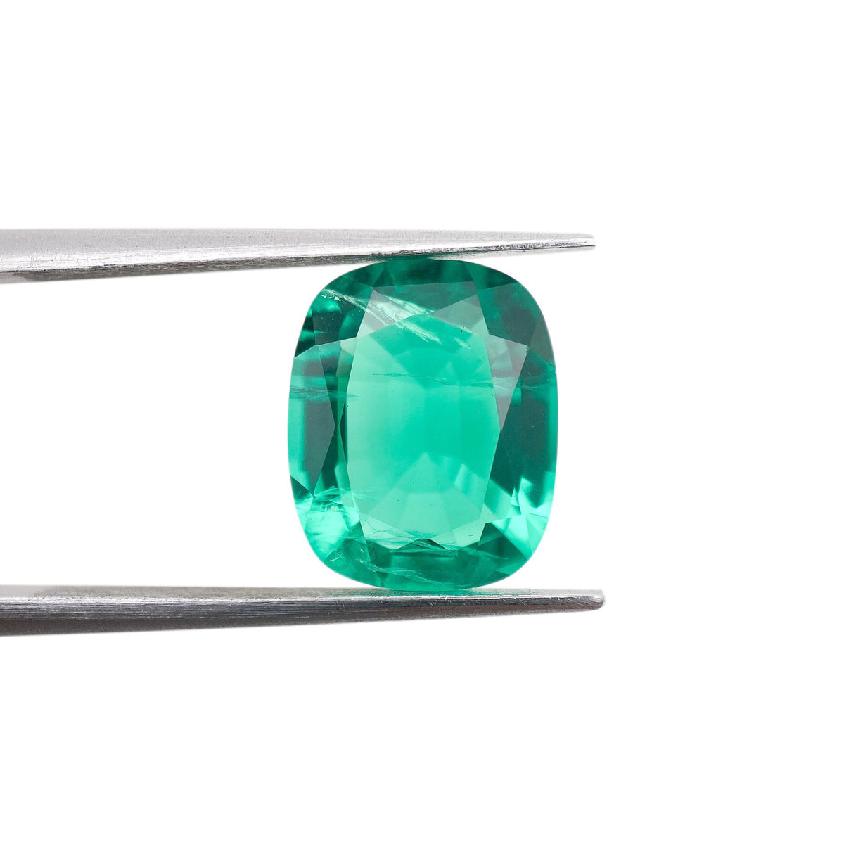 3.70ct | Brilliant Cut Cushion Shape Lab Emerald
