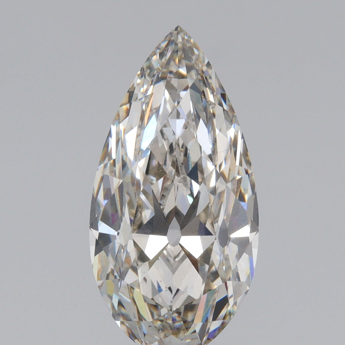 3.26ct | I/VS1 Pear Shape Old Mine Cut Lab Diamond (IGI)-LITHOS Diamond