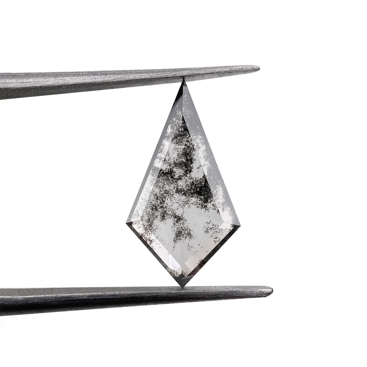 1.69ct | Salt & Pepper Kite Shape Step Cut Lab Diamond