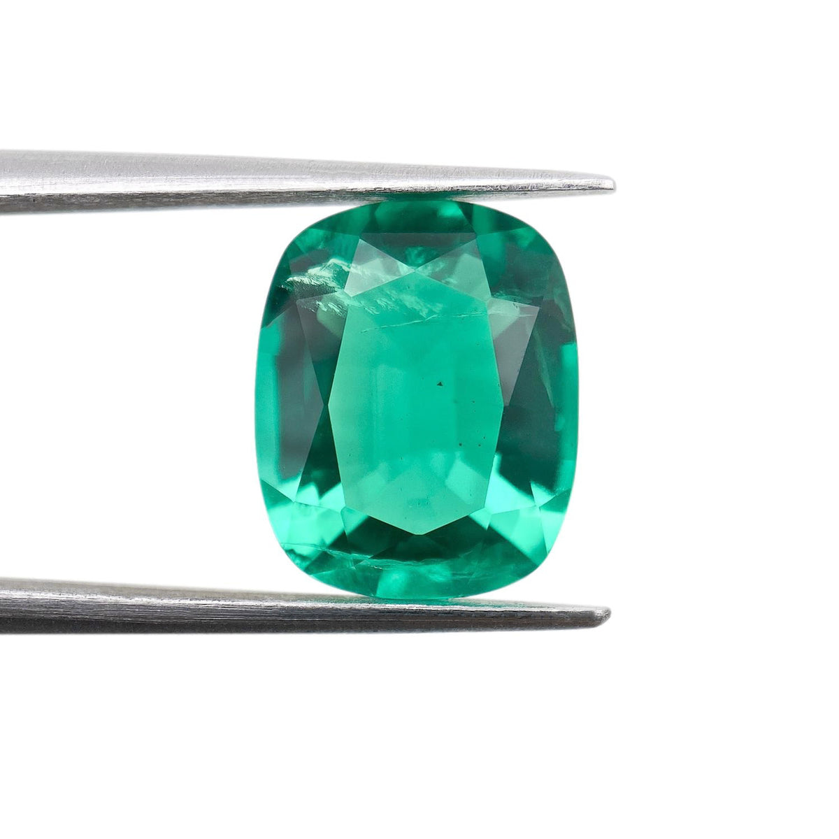 3.80ct | Brilliant Cut Cushion Shape Lab Emerald