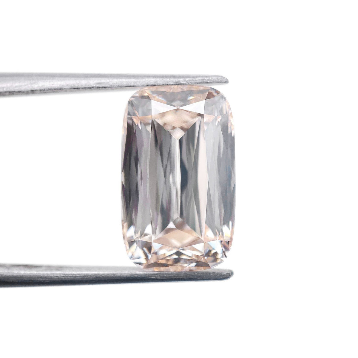 4.11ct | L/VVS2 Champagne Cushion Shape Lattice Cut Lab Diamond (IGI)-LITHOS Diamond