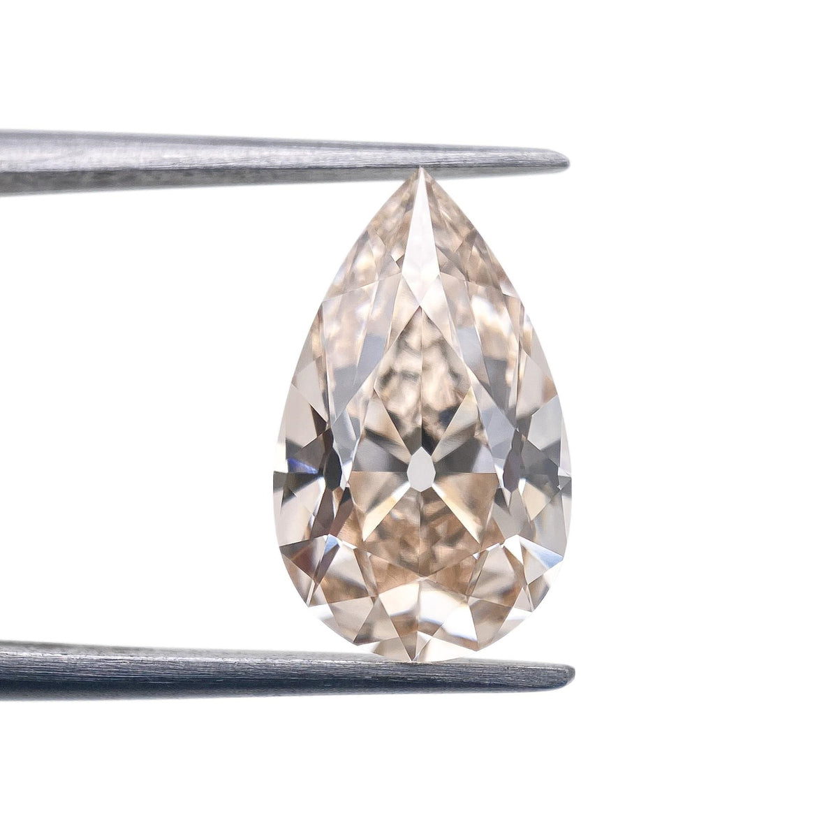 2.84ct | M/VVS2 Champagne Pear Shape Old Mine Cut Lab Diamond (IGI)-LITHOS Diamond