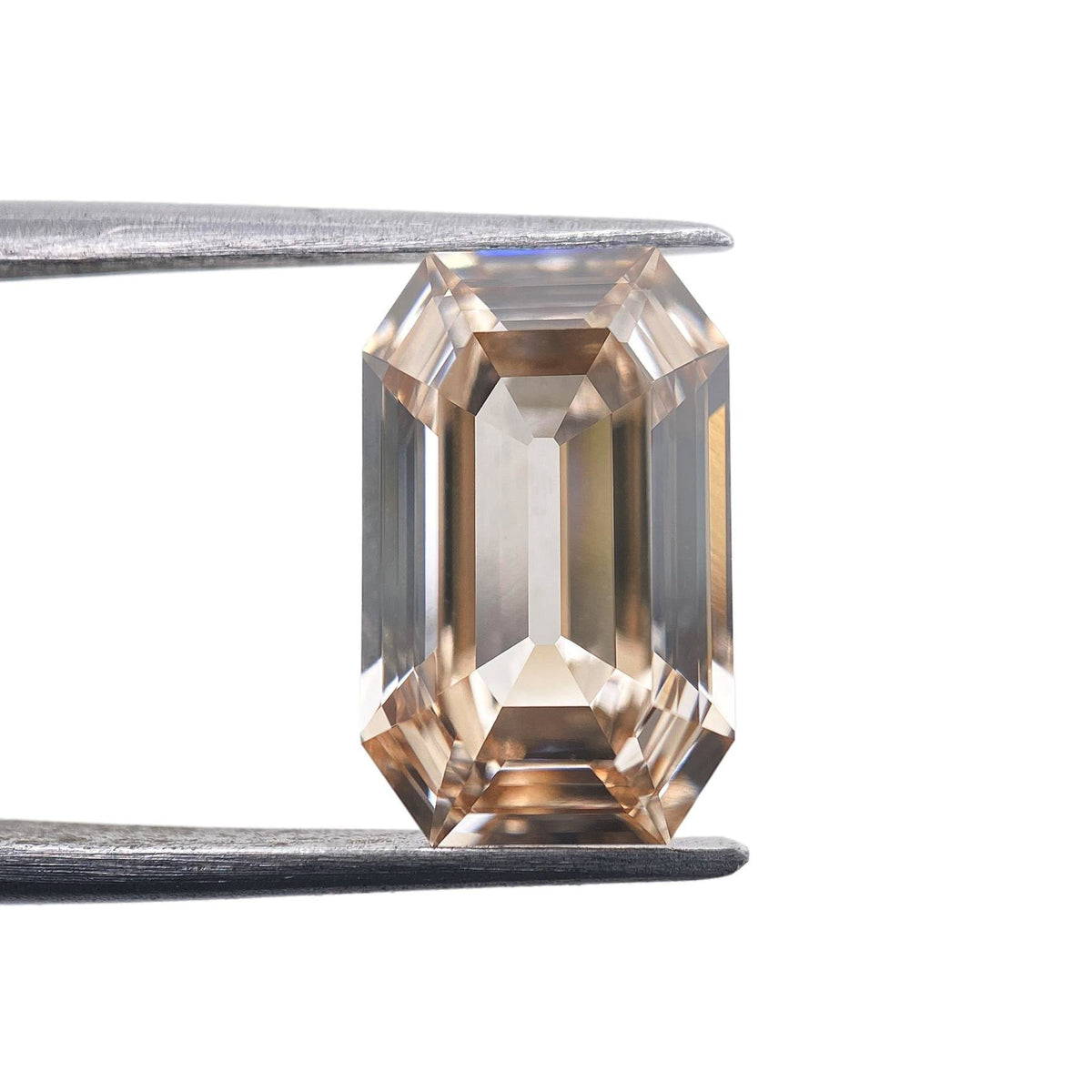 2.94ct | N/VS1 Champagne Antique Octagon Shape Step Cut Lab Diamond (IGI)-LITHOS Diamond