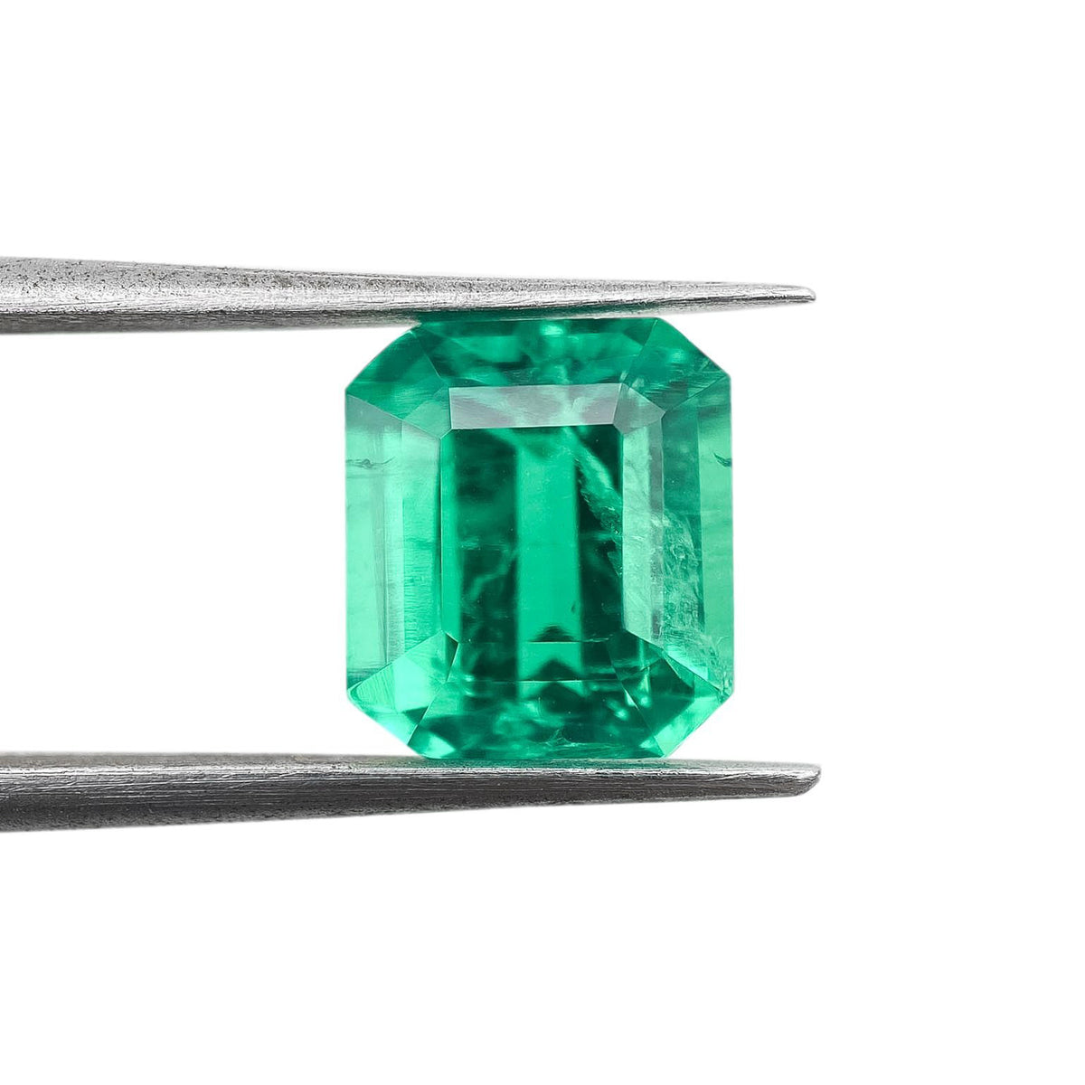 4.08ct | Step Cut Emerald Shape Lab Emerald