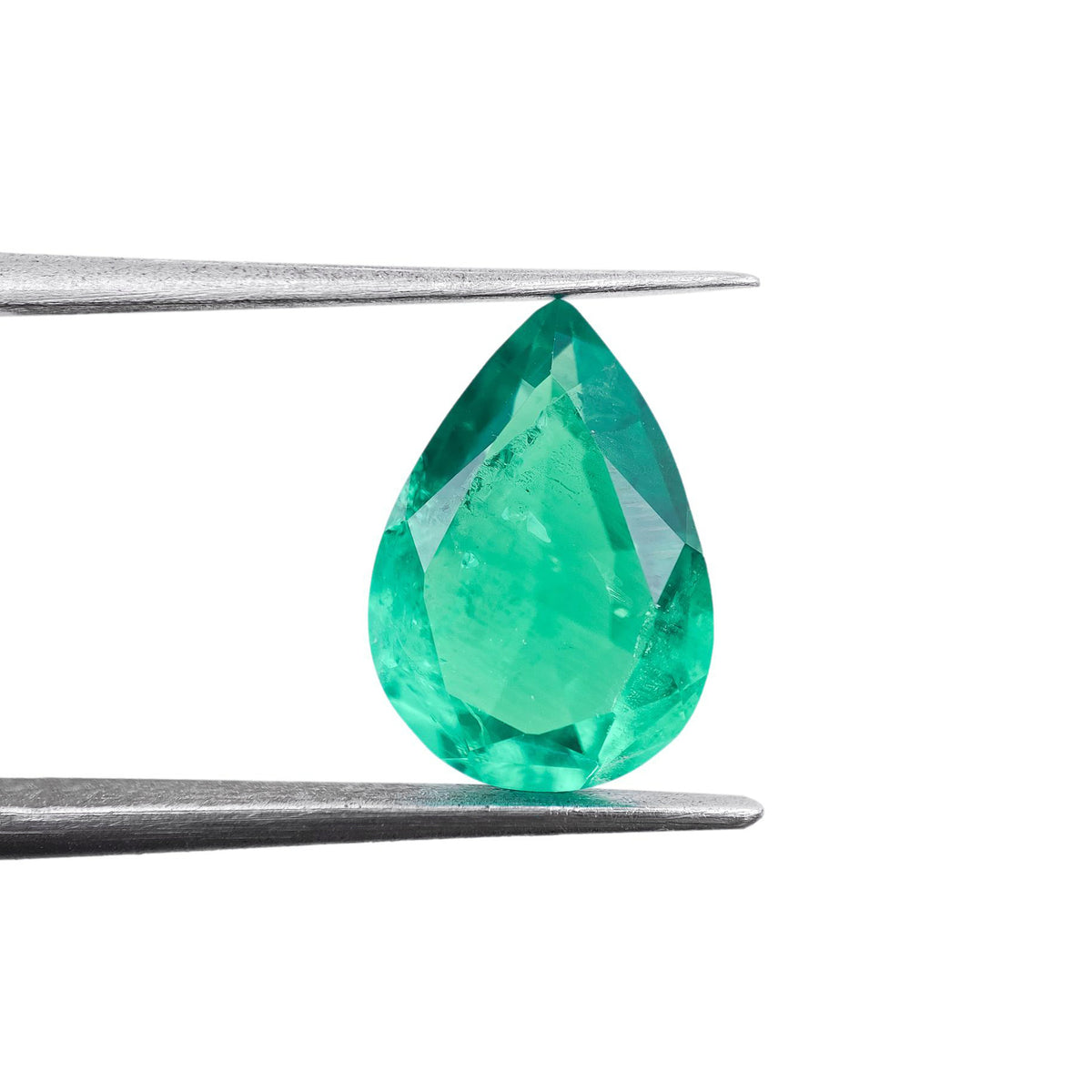 3.95ct | Brilliant Cut Pear Shape Lab Emerald