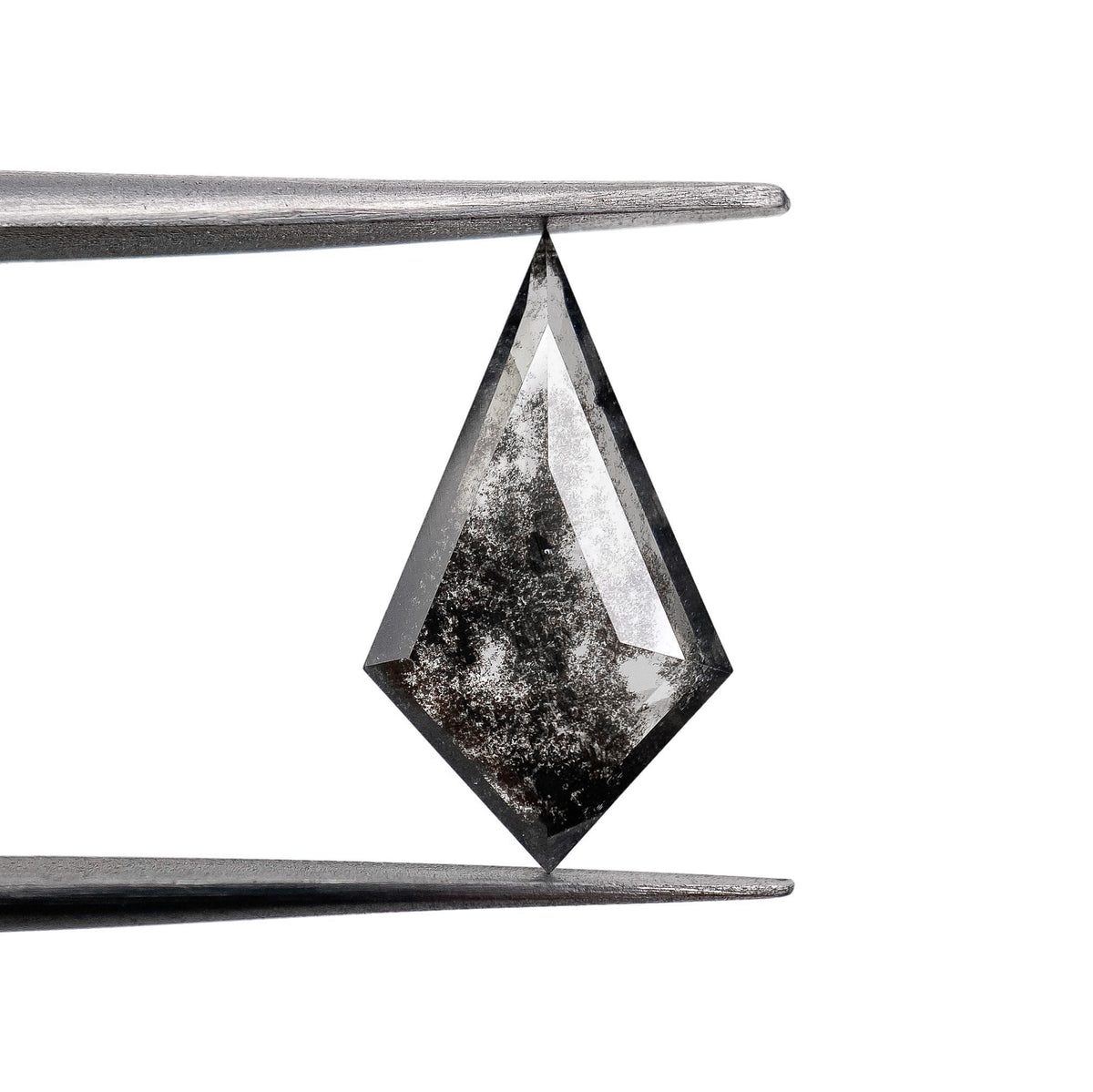 2.02ct | Salt & Pepper Kite Shape Step Cut Lab Diamond