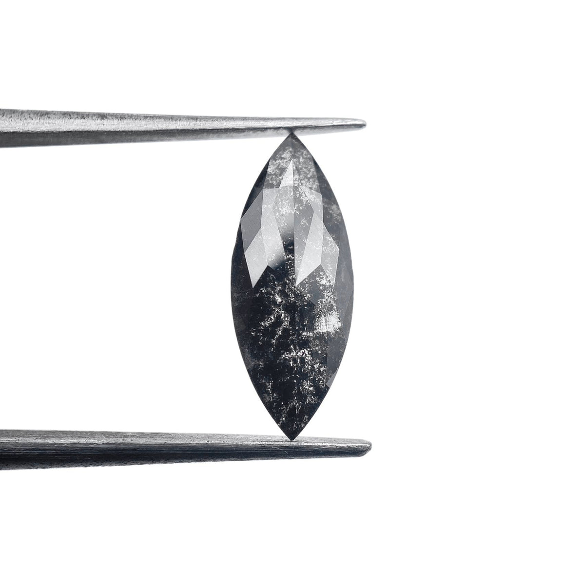 1.67ct | Salt & Pepper Marquise Shape Rose Cut Lab Diamond