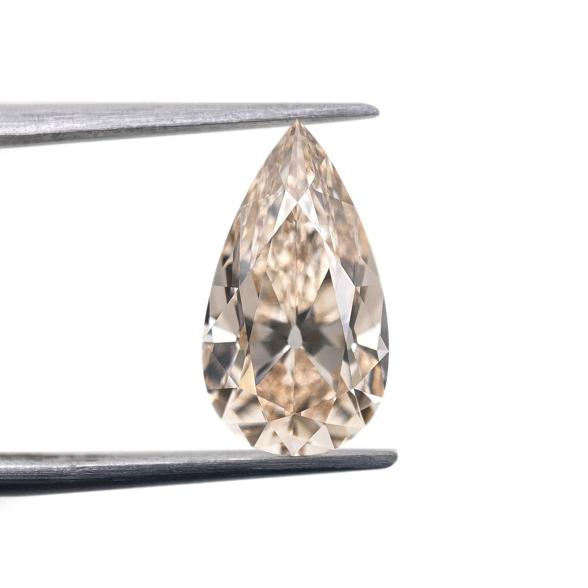 2.44ct | L/VVS2 Champagne Pear Shape Old Mine Cut Lab Diamond (IGI)-LITHOS Diamond